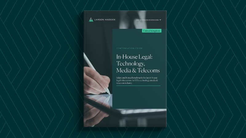 Larson Maddox UK Compensation Guide In House Legal Technology Media & Telecoms Website Visual