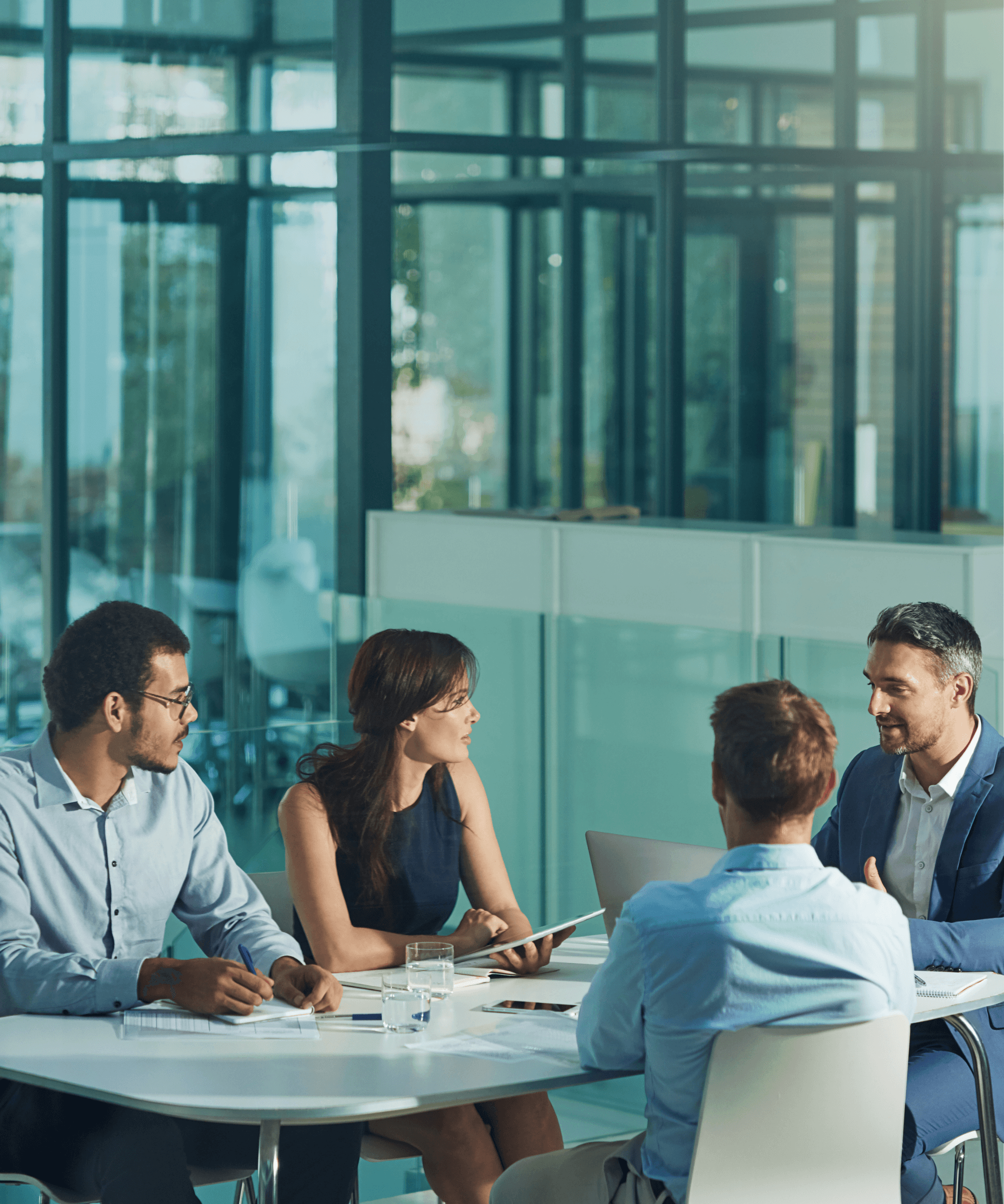 Senior Compliance And Regulatory Leaders In A Business Meeting